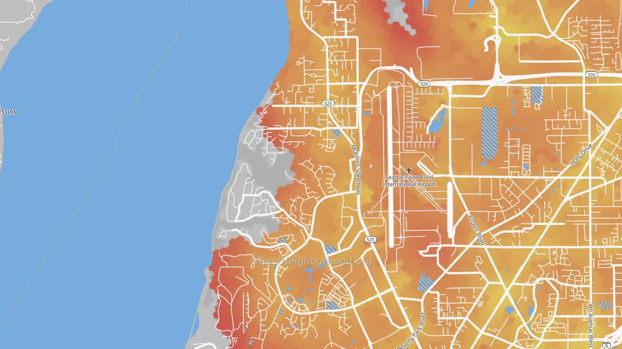 Transit Grade map of 98275, WA