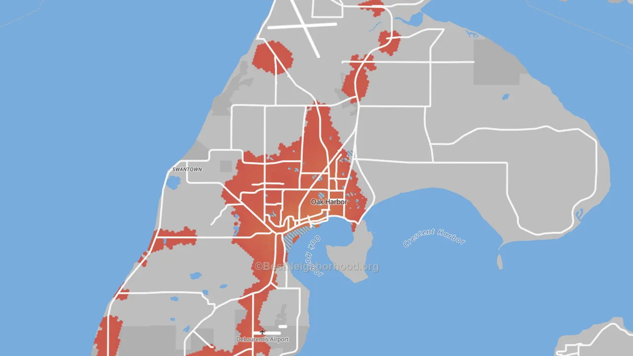 Transit Grade map of 98277, WA