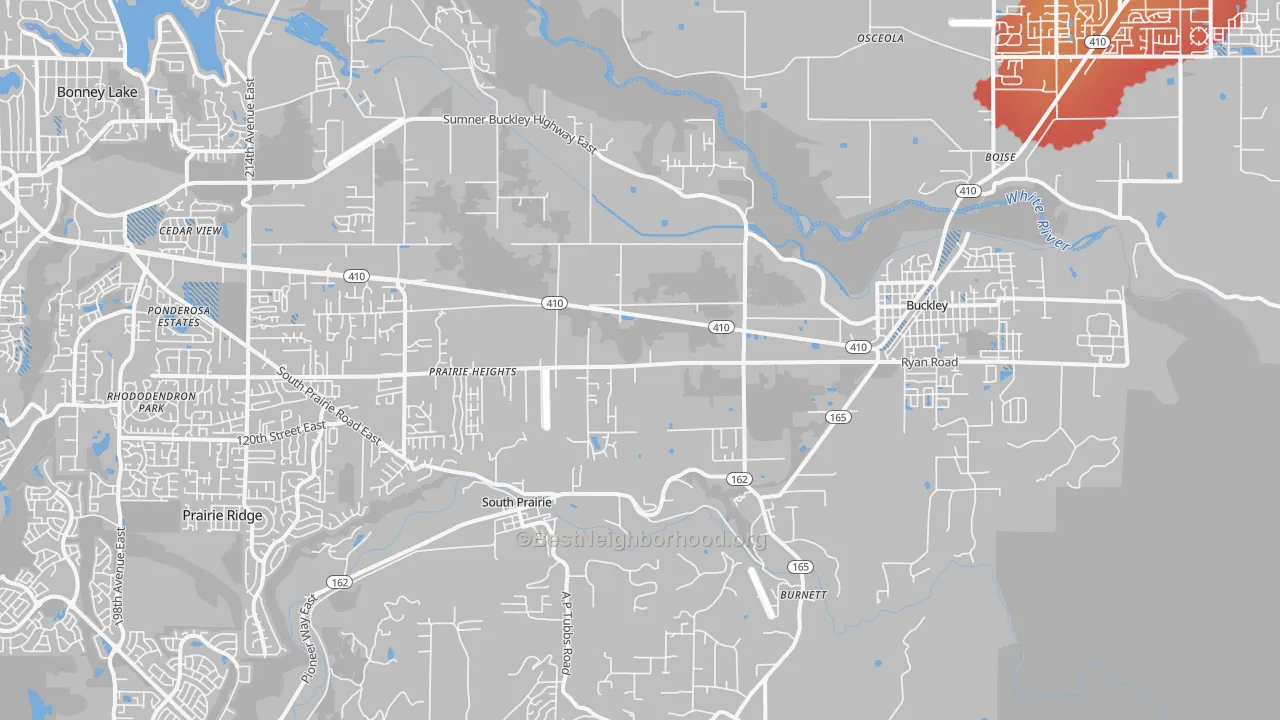 Transit Grade map of 98321, WA