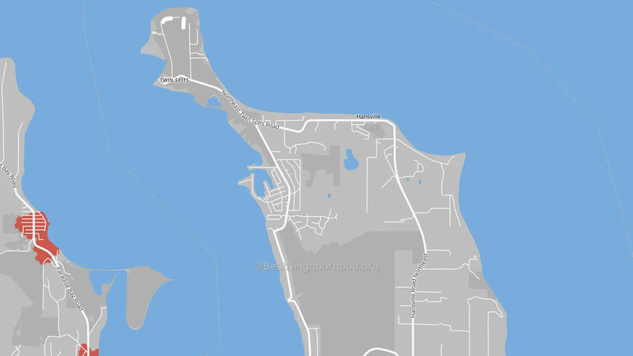 Transit Grade map of 98340, WA