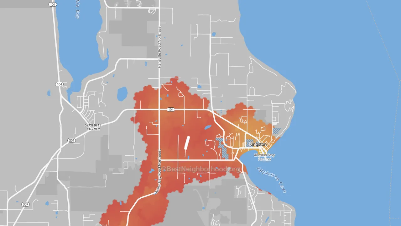 Transit Grade map of 98346, WA