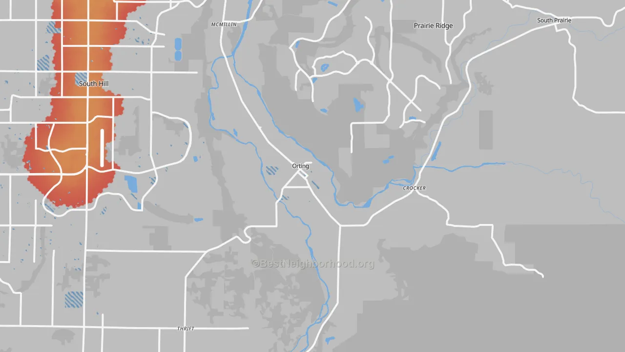 Transit Grade map of 98360, WA