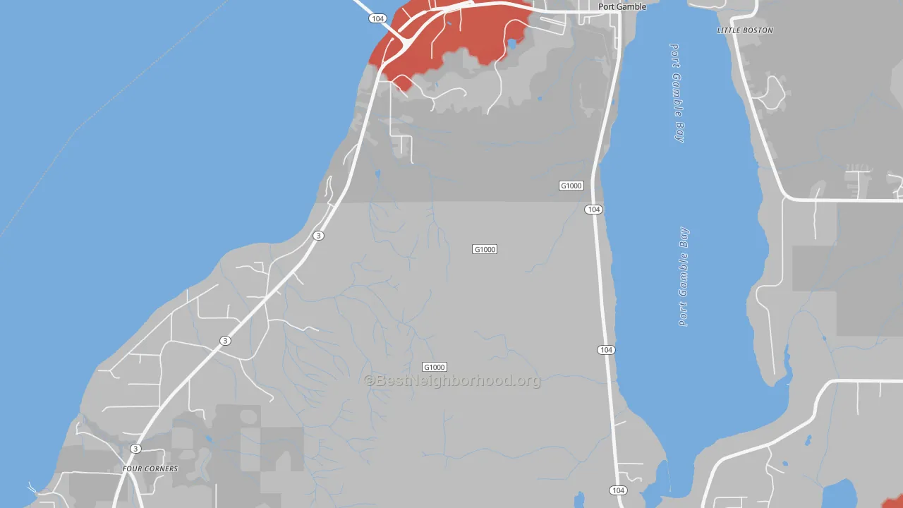 Transit Grade map of 98364, WA