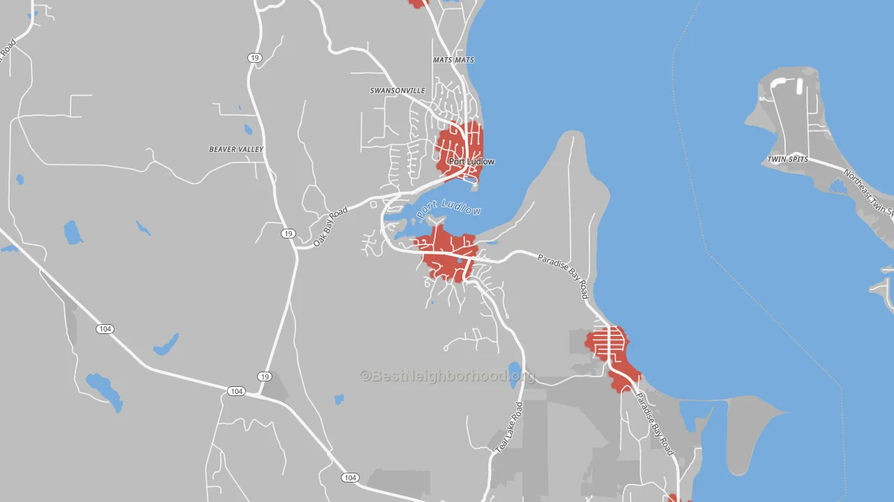 Transit Grade map of 98365, WA