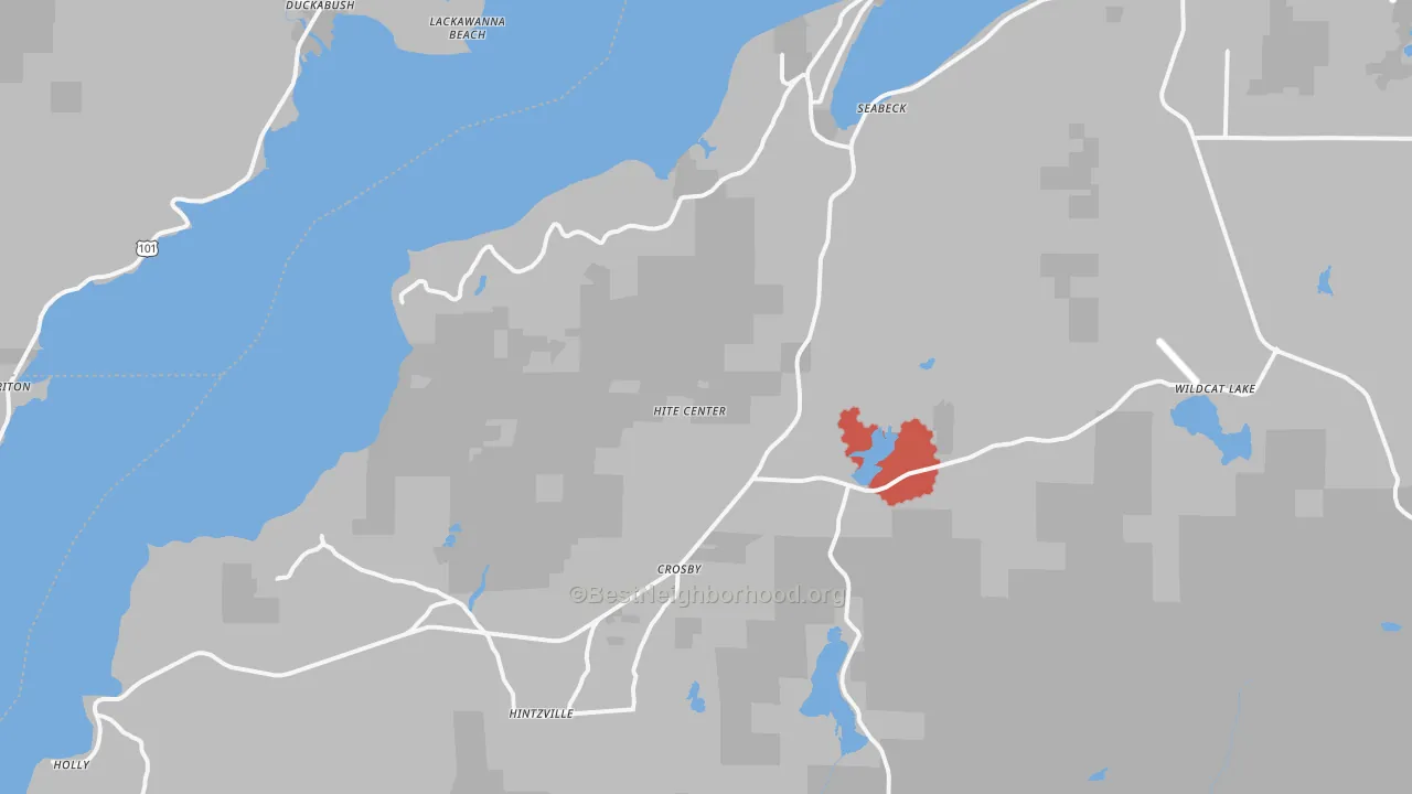 Transit Grade map of 98380, WA