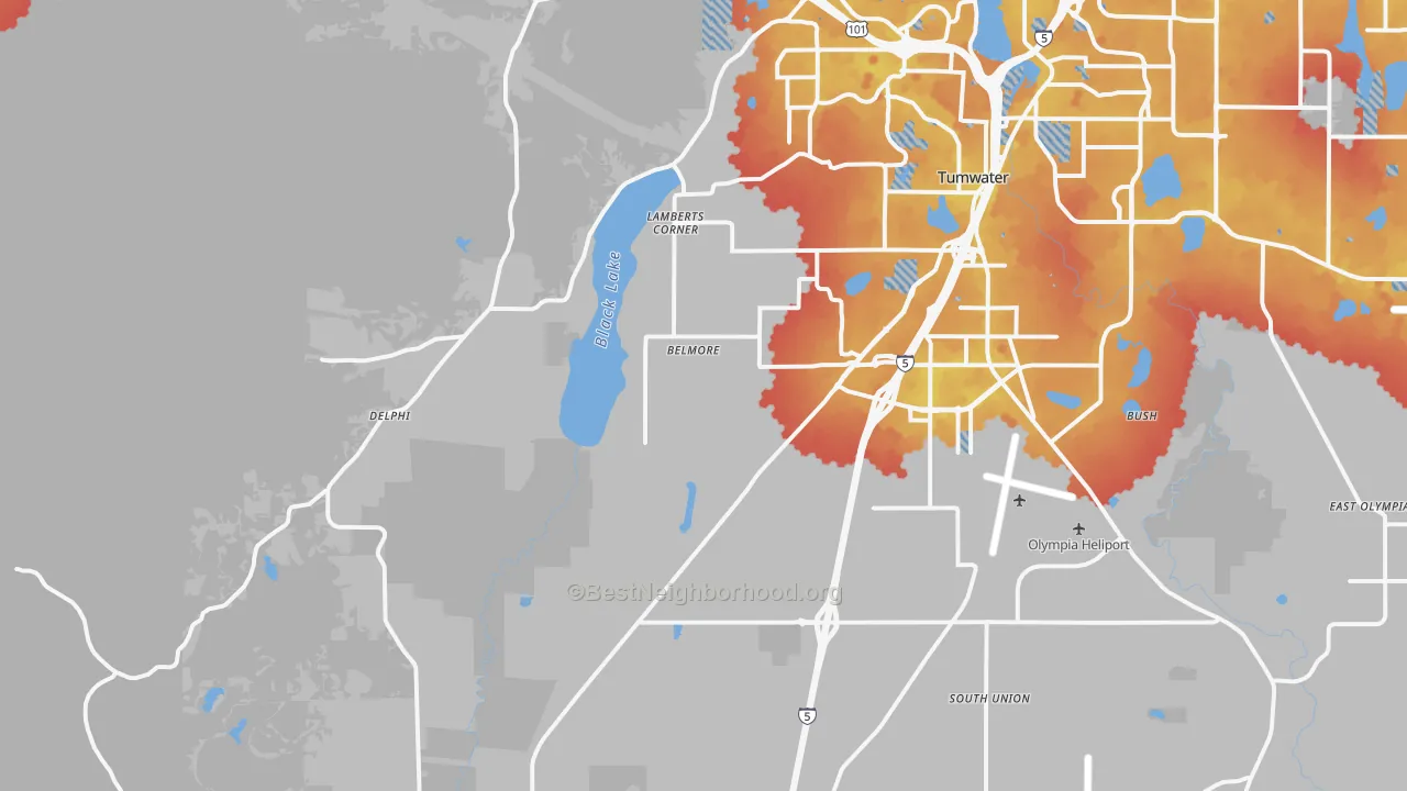 Transit Grade map of 98512, WA