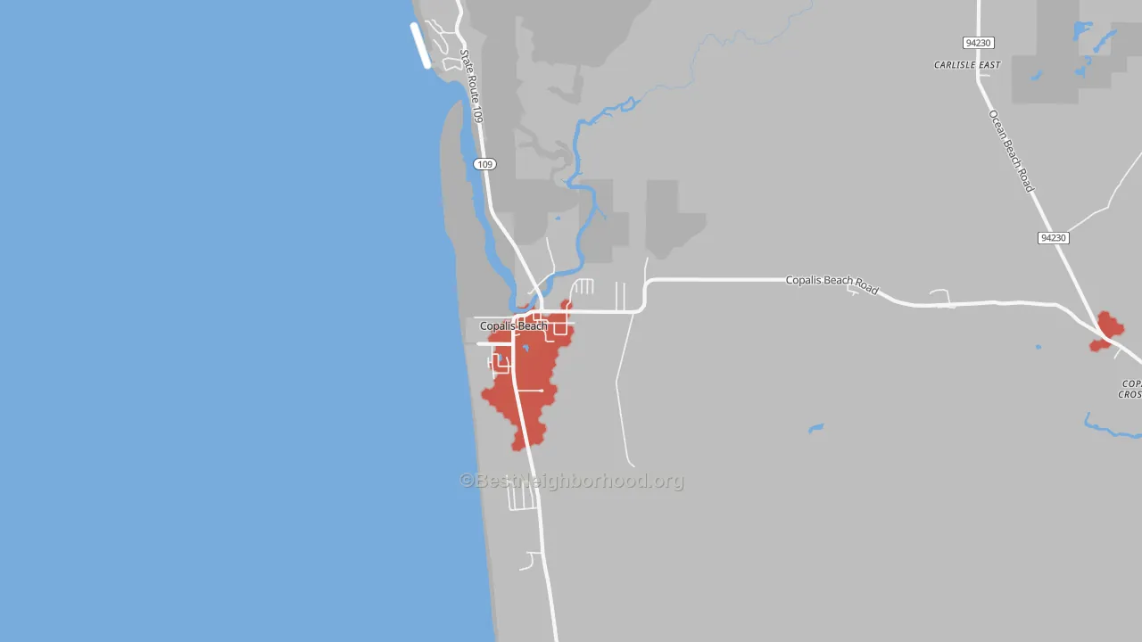 Transit Grade map of 98535, WA