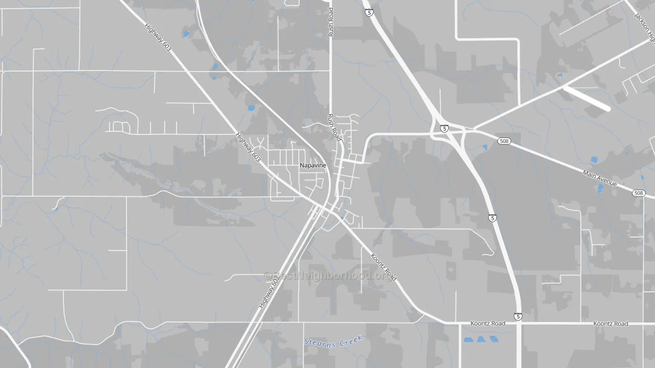 Transit Grade map of 98565, WA