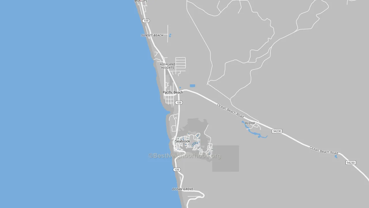 Transit Grade map of 98571, WA