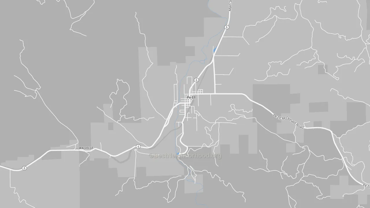 Transit Grade map of 98572, WA
