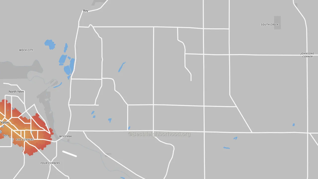 Transit Grade map of 98580, WA