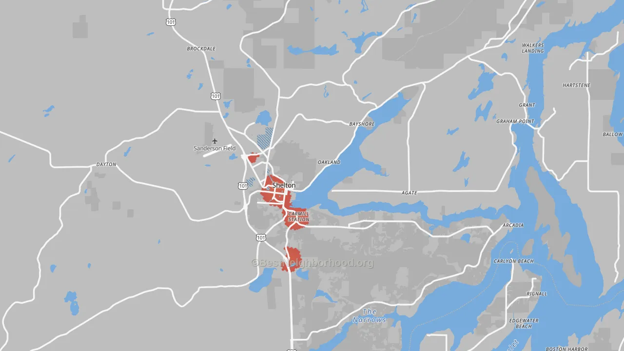 Transit Grade map of 98584, WA