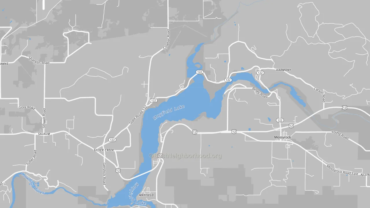 Transit Grade map of 98585, WA