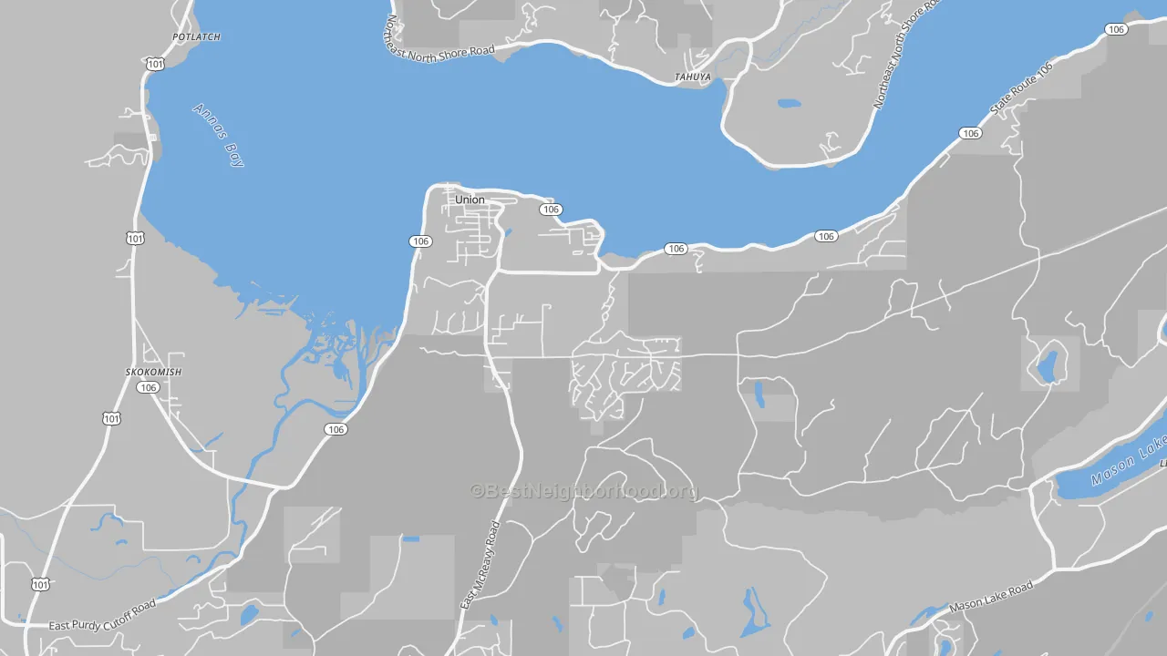 Transit Grade map of 98592, WA