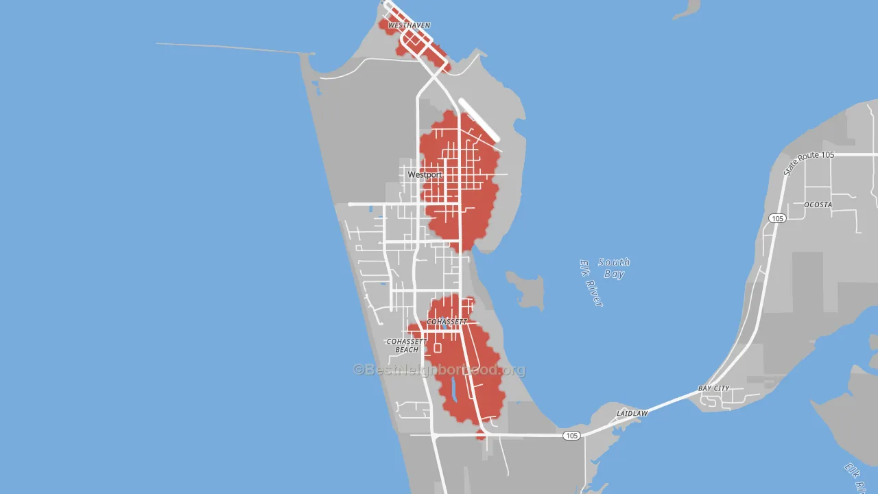 Transit Grade map of 98595, WA