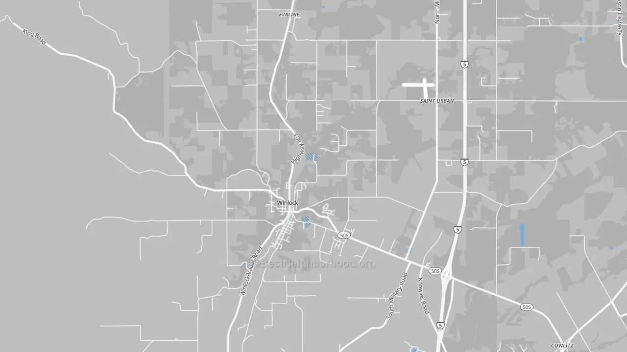 Transit Grade map of 98596, WA