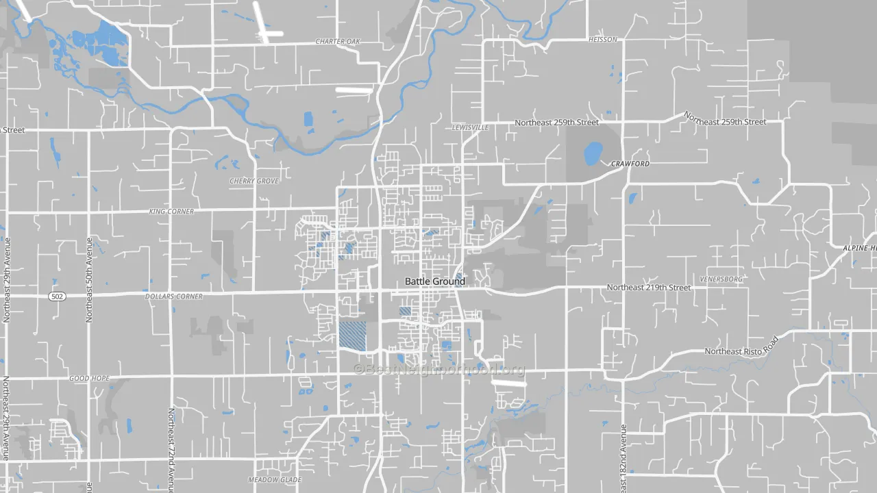 Transit Grade map of 98604, WA