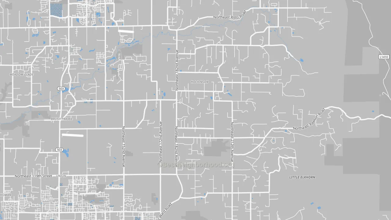 Transit Grade map of 98606, WA
