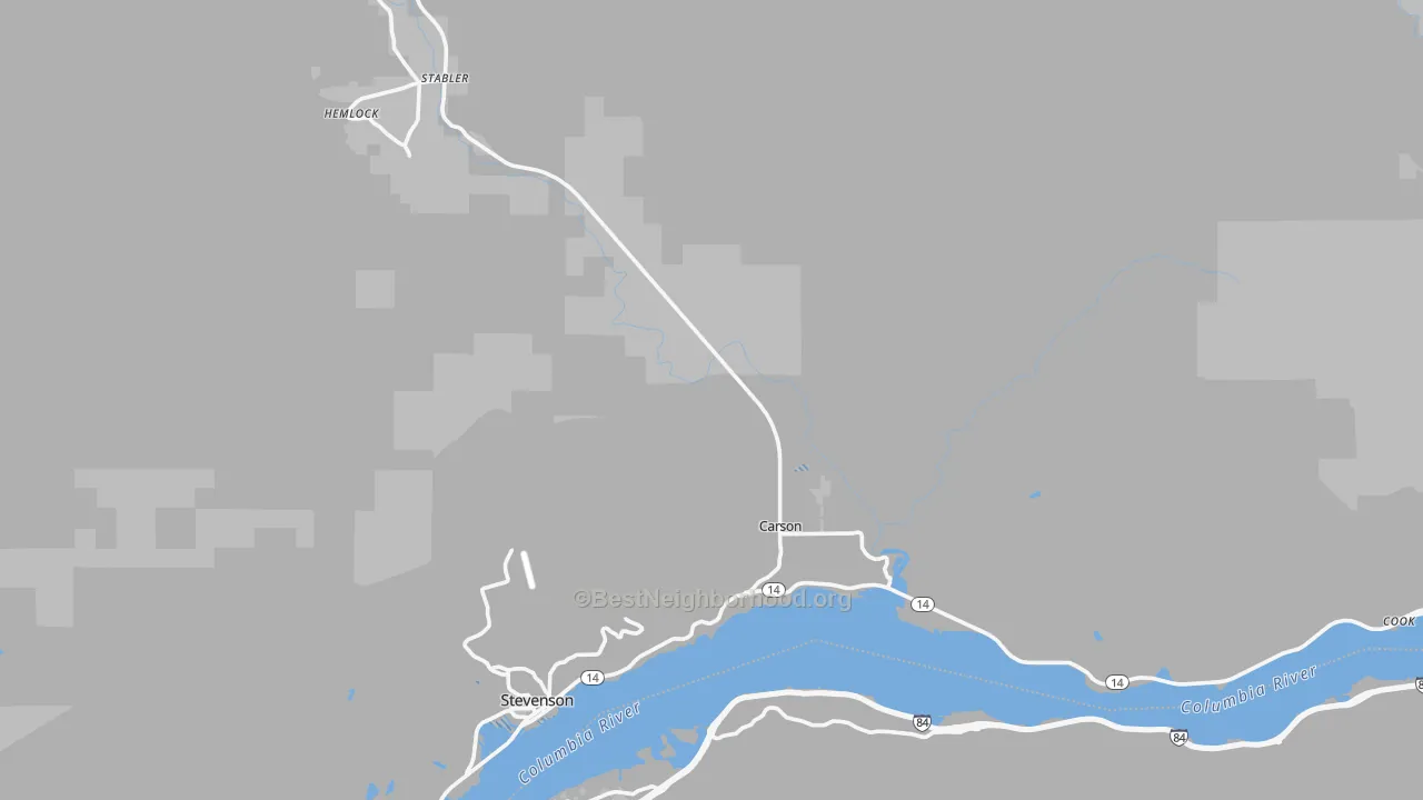 Transit Grade map of 98610, WA