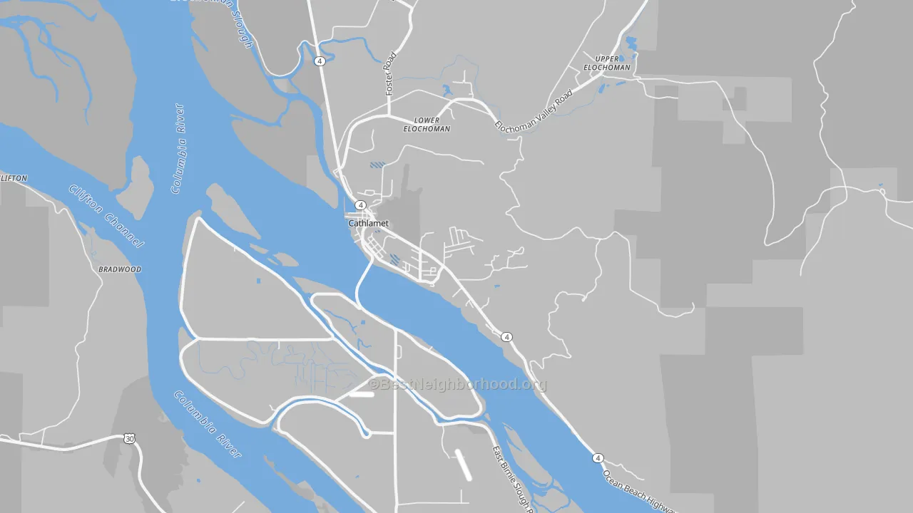 Transit Grade map of 98612, WA