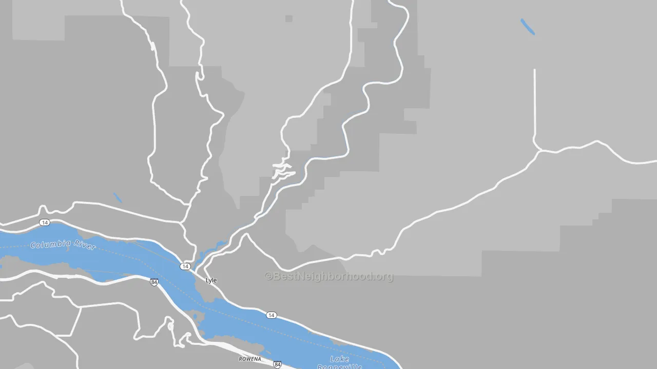 Transit Grade map of 98635, WA