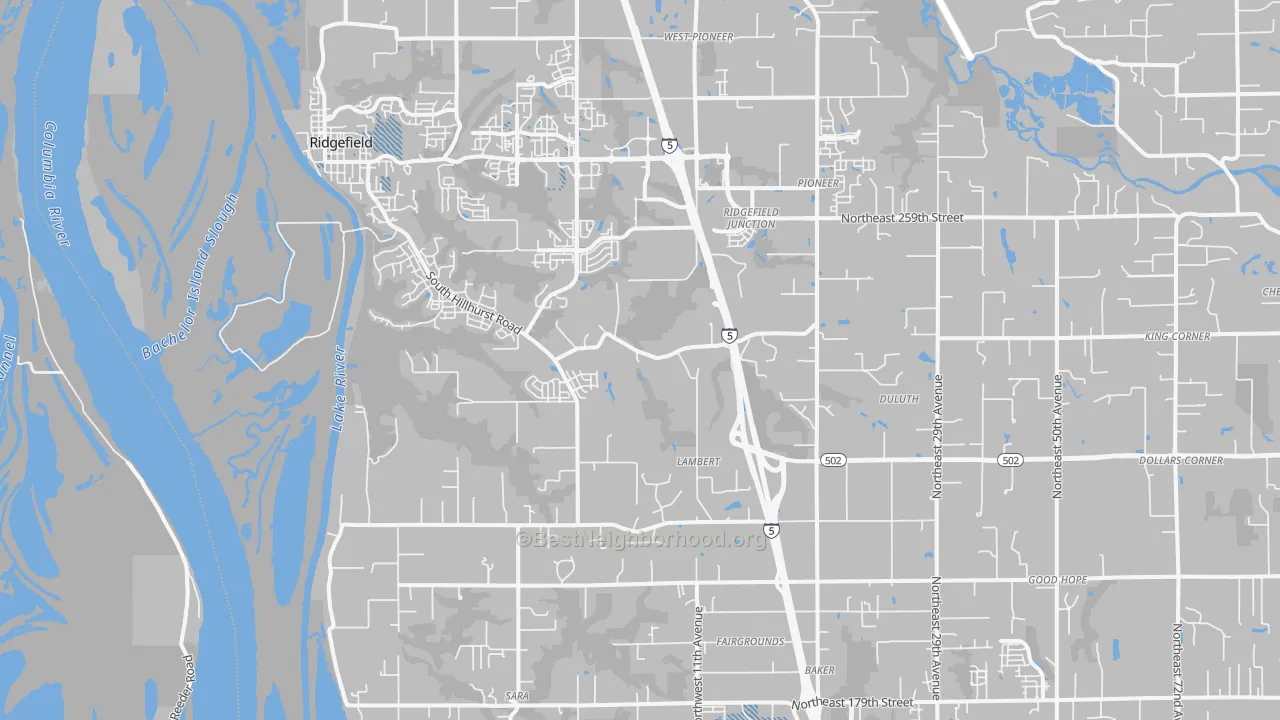 Transit Grade map of 98642, WA