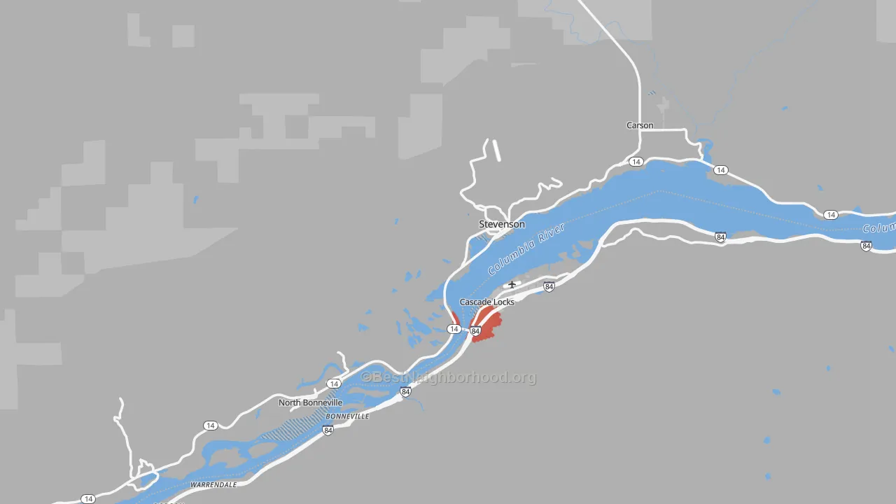 Transit Grade map of 98648, WA
