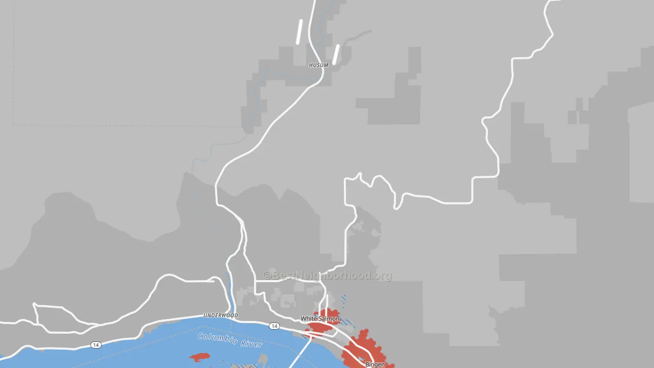 Transit Grade map of 98672, WA