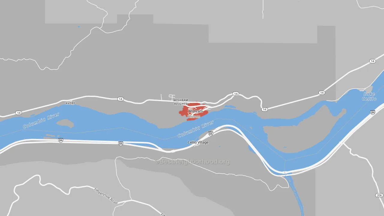 Transit Grade map of 98673, WA