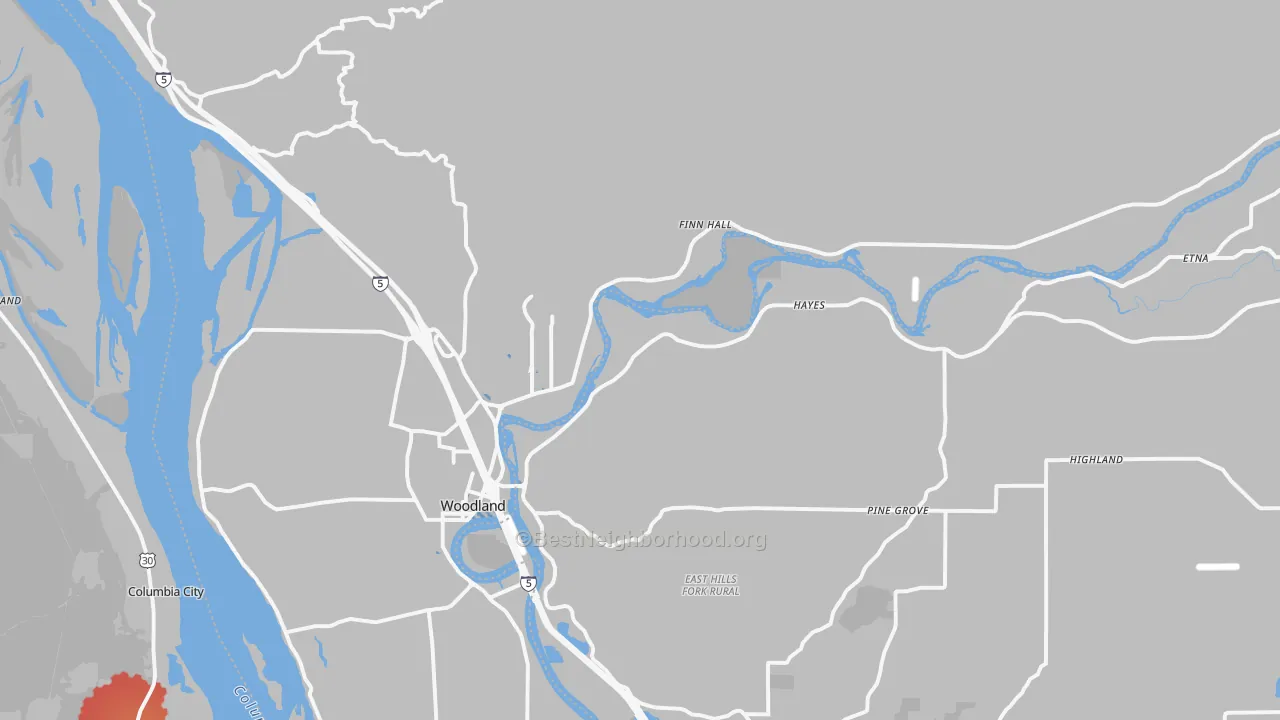 Transit Grade map of 98674, WA