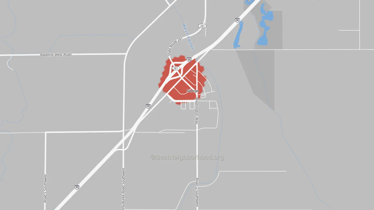Transit Grade map of 98824, WA