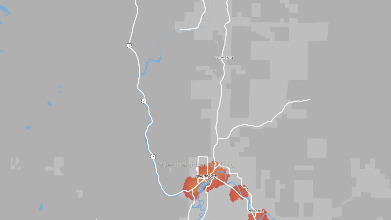 Transit Grade map of 98826, WA