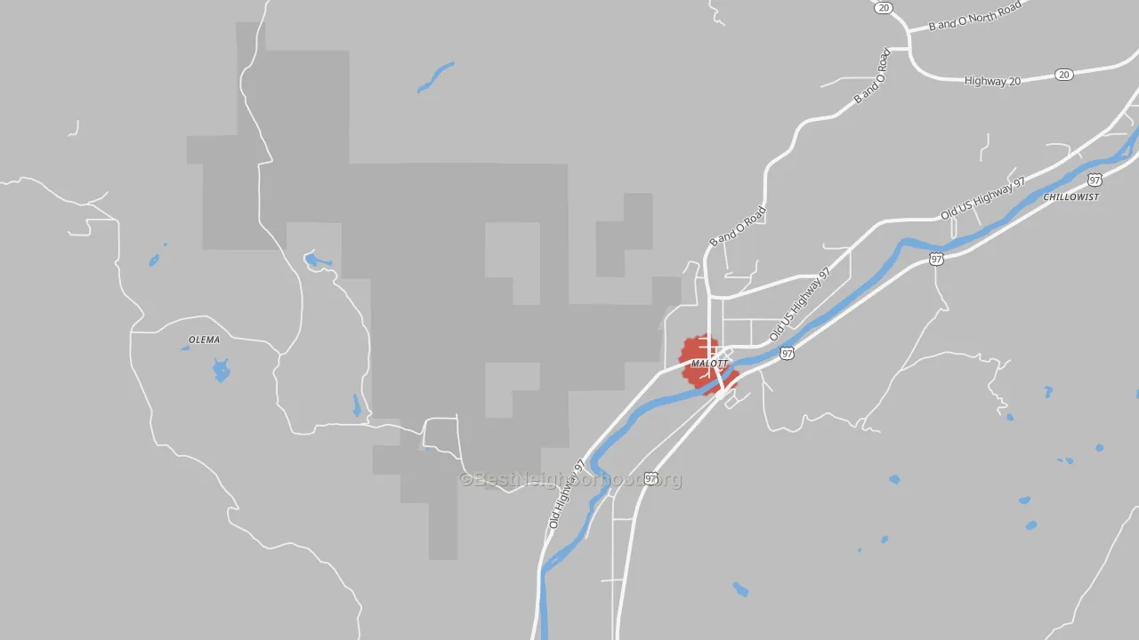 Transit Grade map of 98829, WA