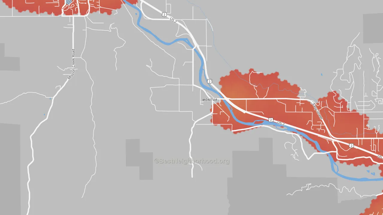 Transit Grade map of 98836, WA