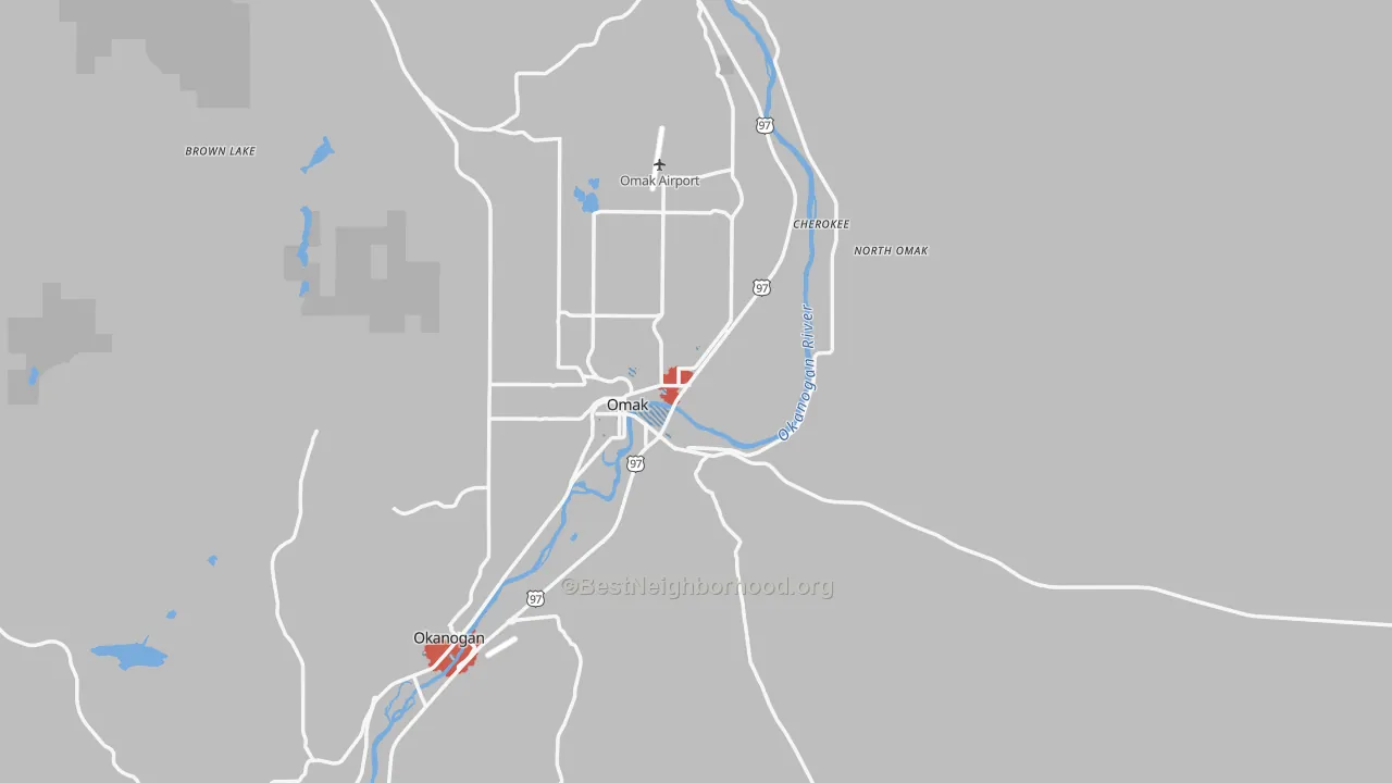 Transit Grade map of 98841, WA