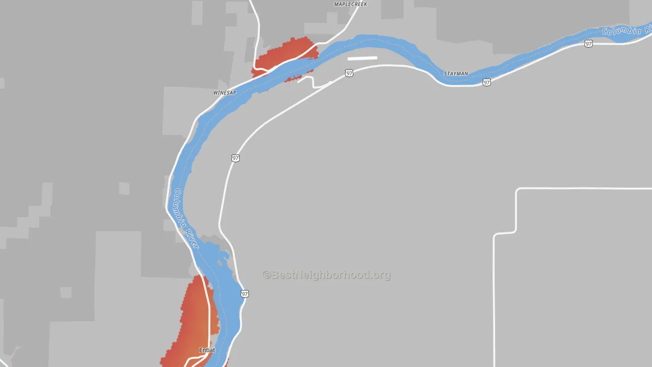 Transit Grade map of 98843, WA
