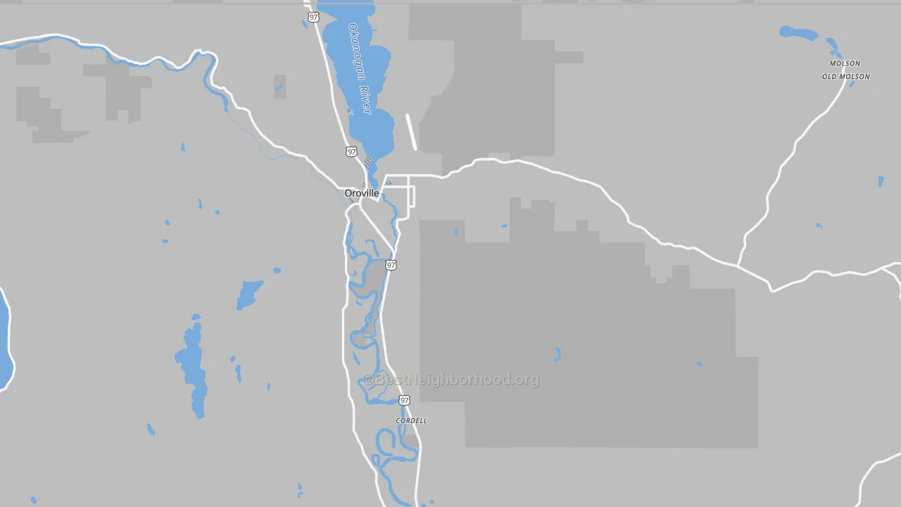Transit Grade map of 98844, WA