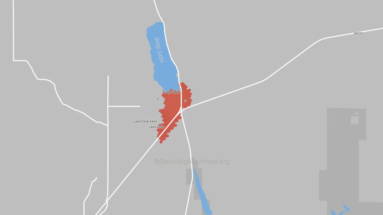 Transit Grade map of 98851, WA