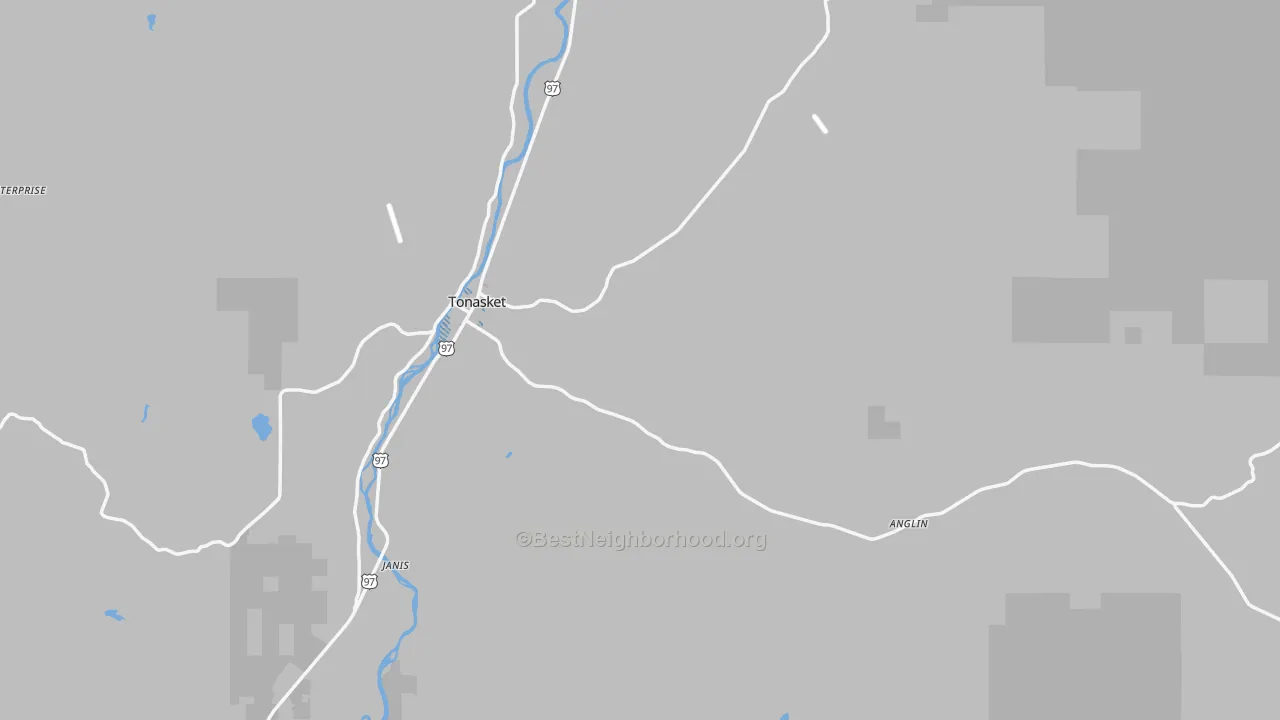 Transit Grade map of 98855, WA
