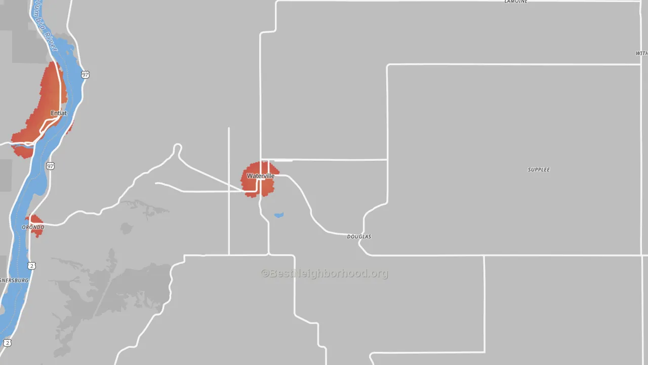 Transit Grade map of 98858, WA