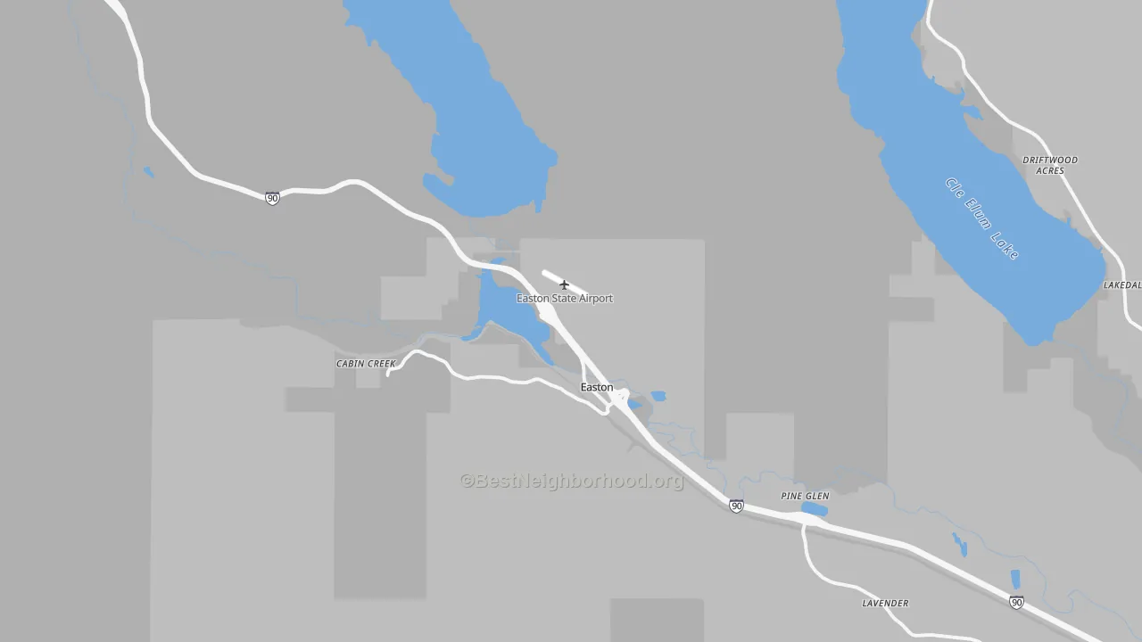 Transit Grade map of 98925, WA