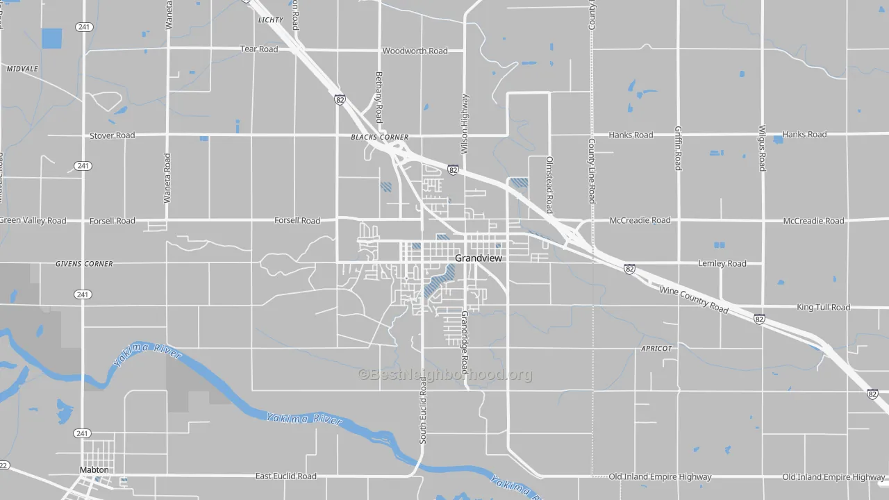 Transit Grade map of 98930, WA