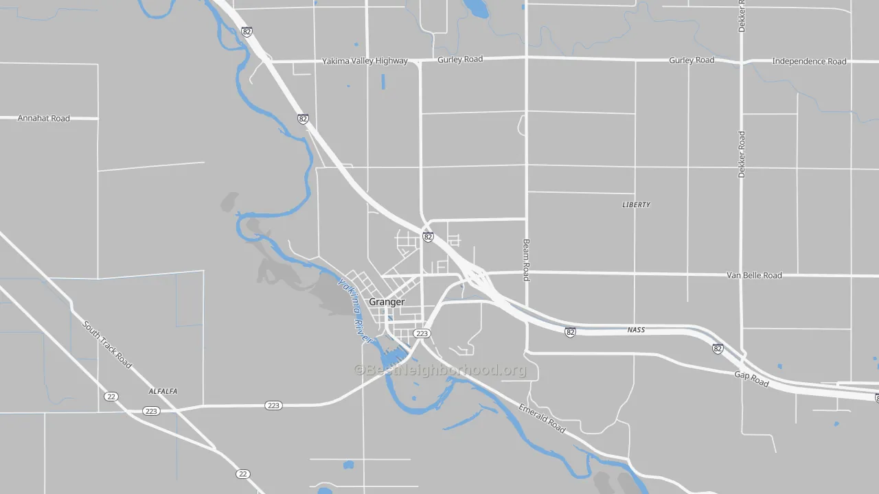 Transit Grade map of 98932, WA