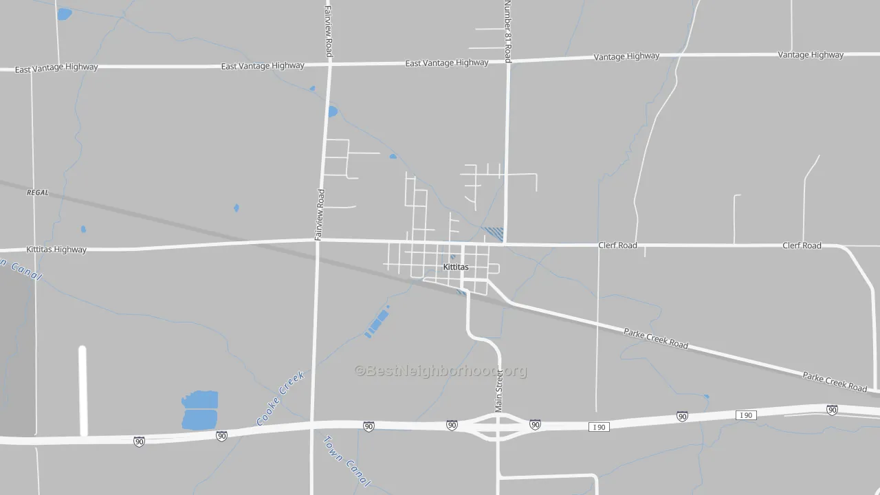 Transit Grade map of 98934, WA