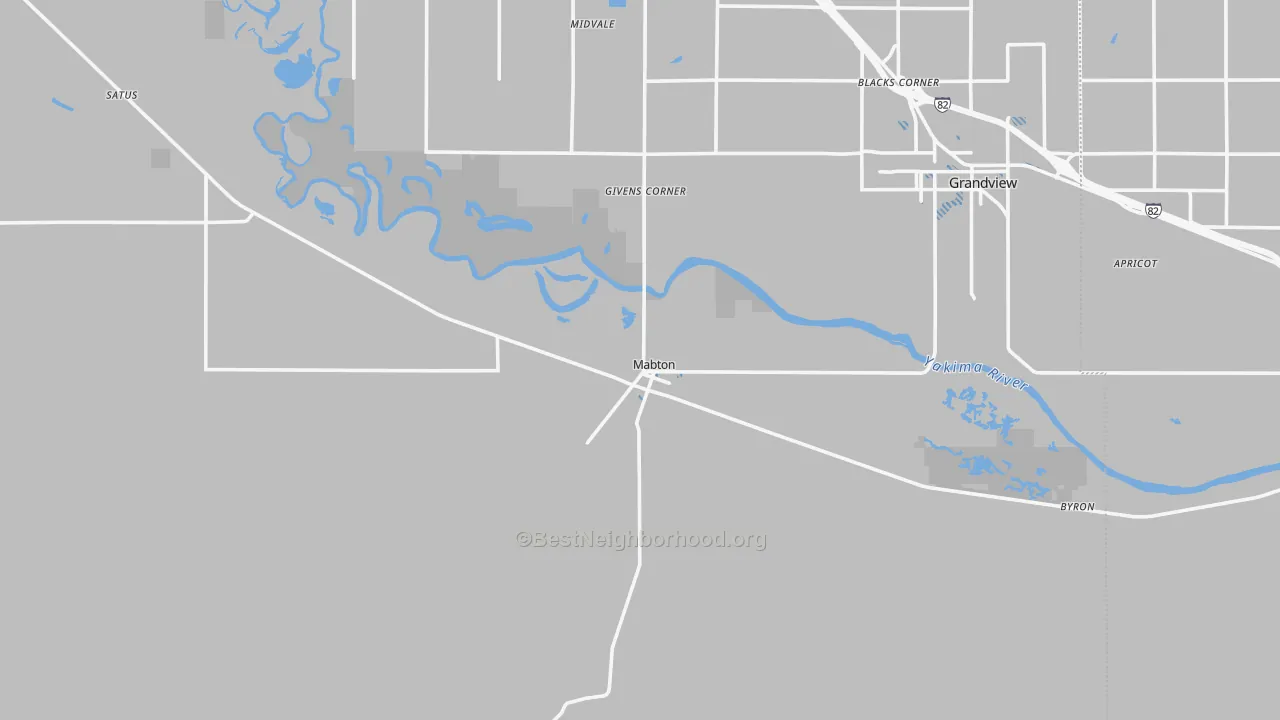 Transit Grade map of 98935, WA