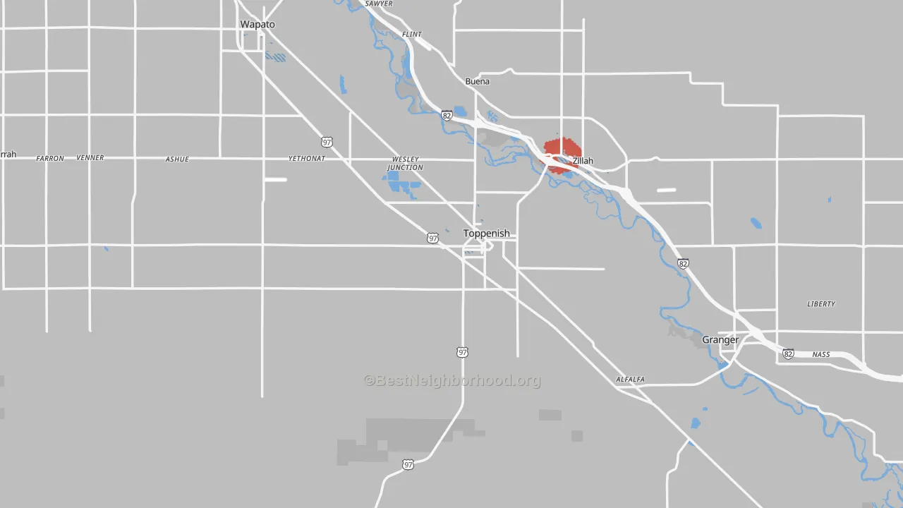 Transit Grade map of 98948, WA