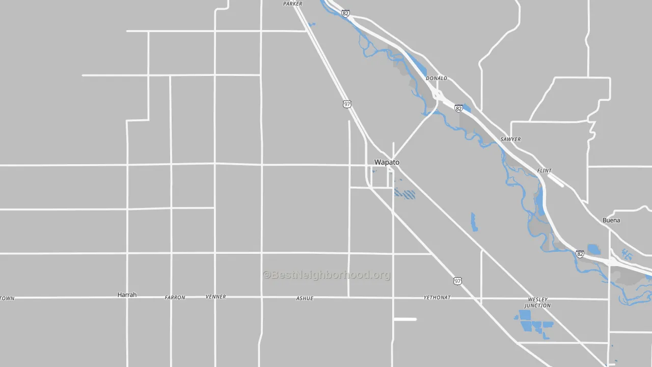 Transit Grade map of 98951, WA