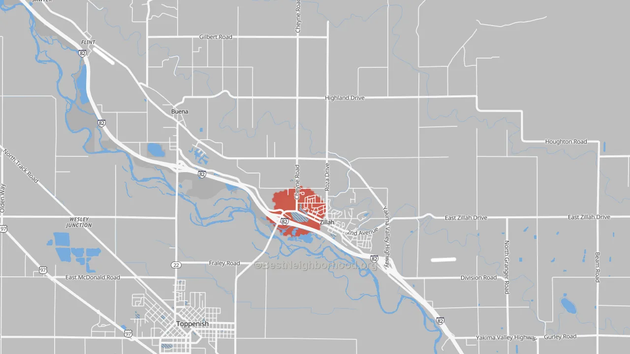 Transit Grade map of 98953, WA