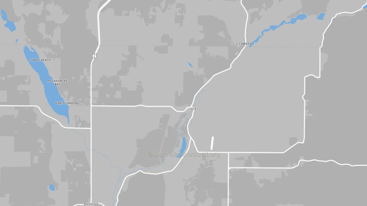 Transit Grade map of 99009, WA