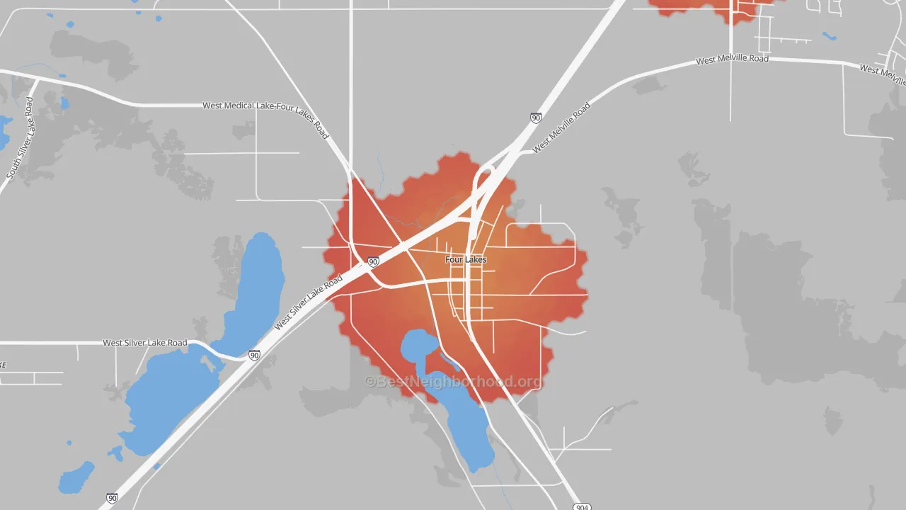 Transit Grade map of 99014, WA